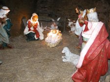 Il presepio nei sotterranei della Chiesa di Pàncole (12646 bytes)
